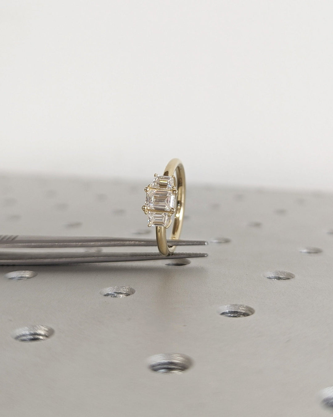 premium emerald cut engagement ring,