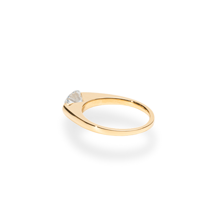1.0CT - 2.0CT East West Oval Cut Lab Grown Diamond Engagement Ring - Doozy Diamonds
