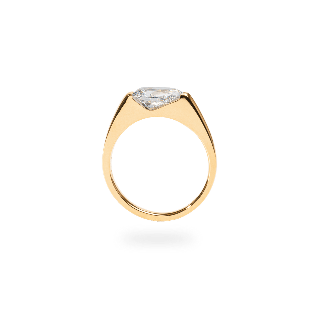 1.0CT - 2.0CT Pear Cut Lab Grown Diamond Tension Set Engagement Ring - Doozy Diamonds