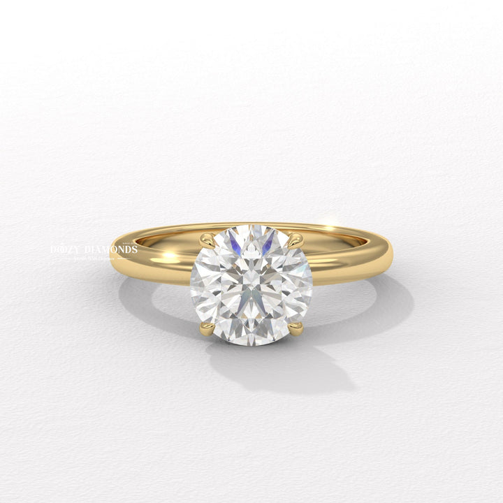 modern romantic ring, fine luxury