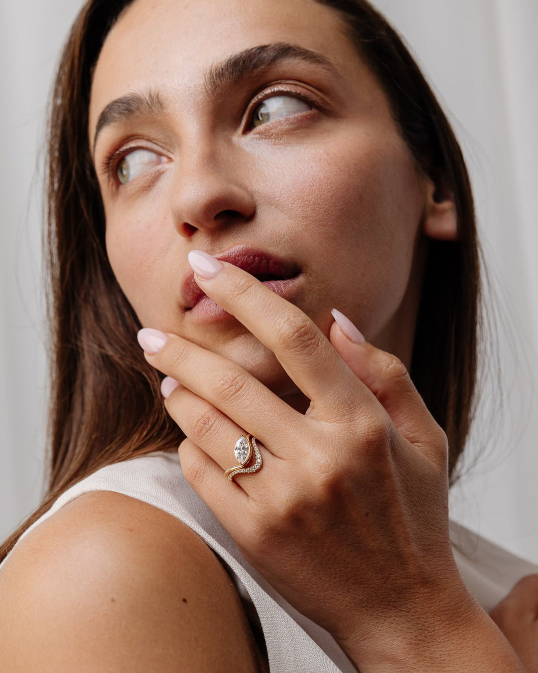 marquise solitaire ring, prong set engagement ring, four prong ring, six prong ring, cathedral solitaire ring, minimalist engagement ring, classic engagement ring, elegant engagement ring, timeless