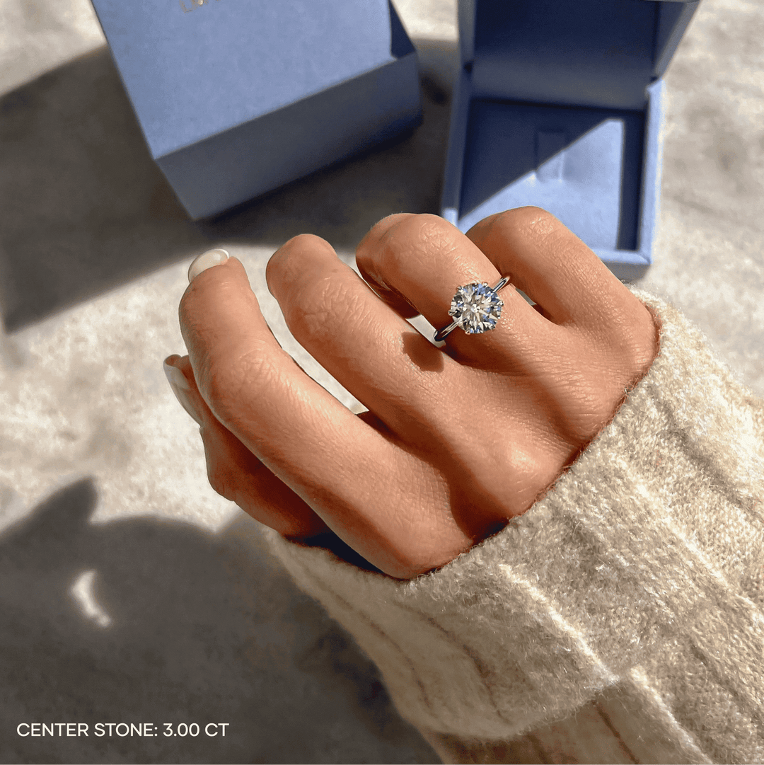 round cut diamond jewelry