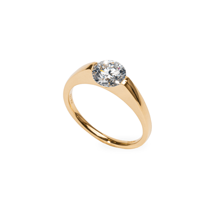 1.0CT - 2.0CT Round Cut Lab Grown Diamond Engagement Ring for Her - Doozy Diamonds