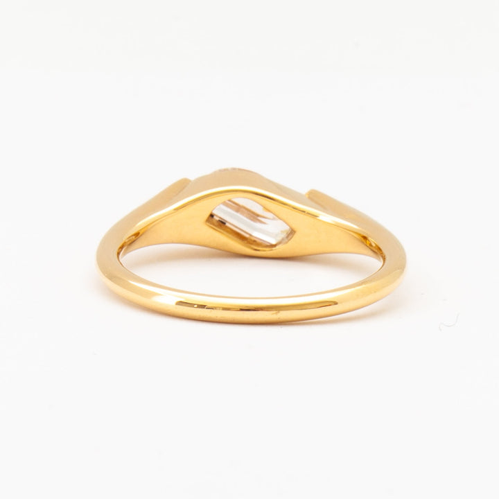 fine jewelry engagement ring, sophisticated ring setting, statement engagement ring, architectural ring design, signature engagement ring, modern bridal ring, unique bridal ring, luxury wedding ring,
