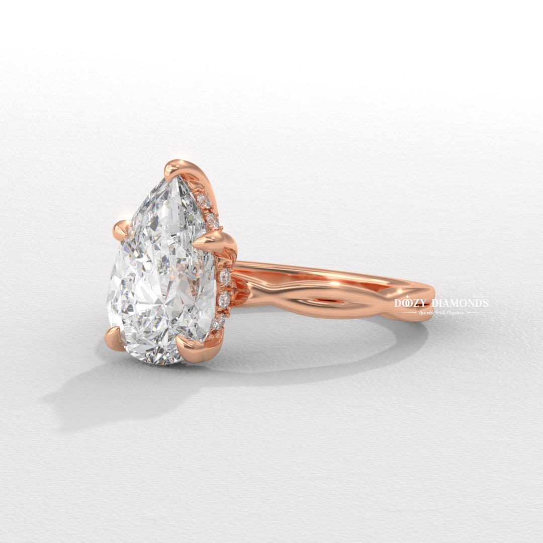 diamond wedding ring, engagement ring gift, luxury bridal jewelry, women’s engagement jewelry, handcrafted diamond ring, fine jewelry engagement ring, pear jewelry ring, proposal diamond ring,