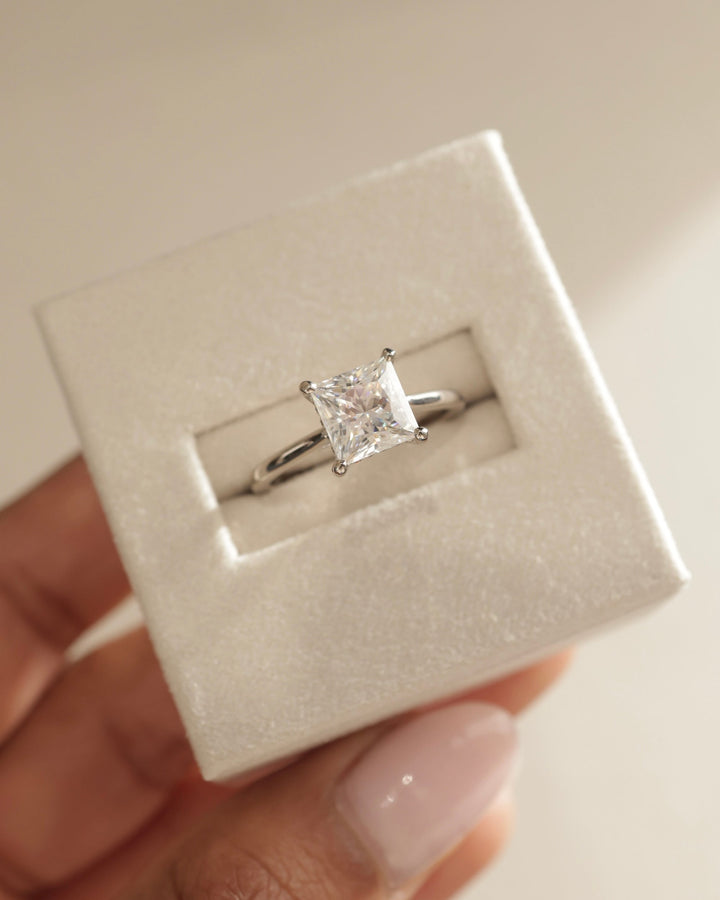 engagement ring mounting, designer hidden halo setting, premium hidden halo setting, high end hidden halo setting, luxury bridal mounting, contemporary bridal setting, fine jewelry mounting, architectural diamond setting, geometric diamond mounting, structured engagement setting,