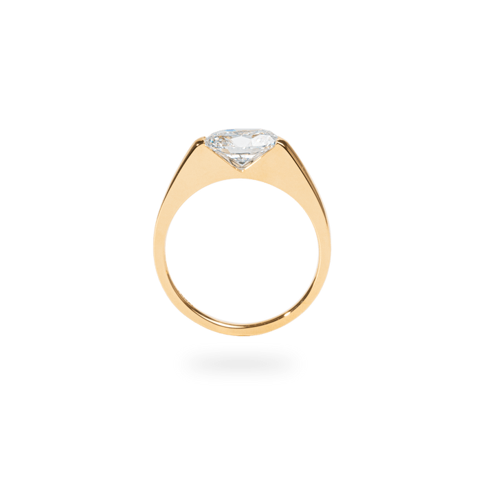 1.0CT - 2.0CT East West Oval Cut Lab Grown Diamond Engagement Ring - Doozy Diamonds
