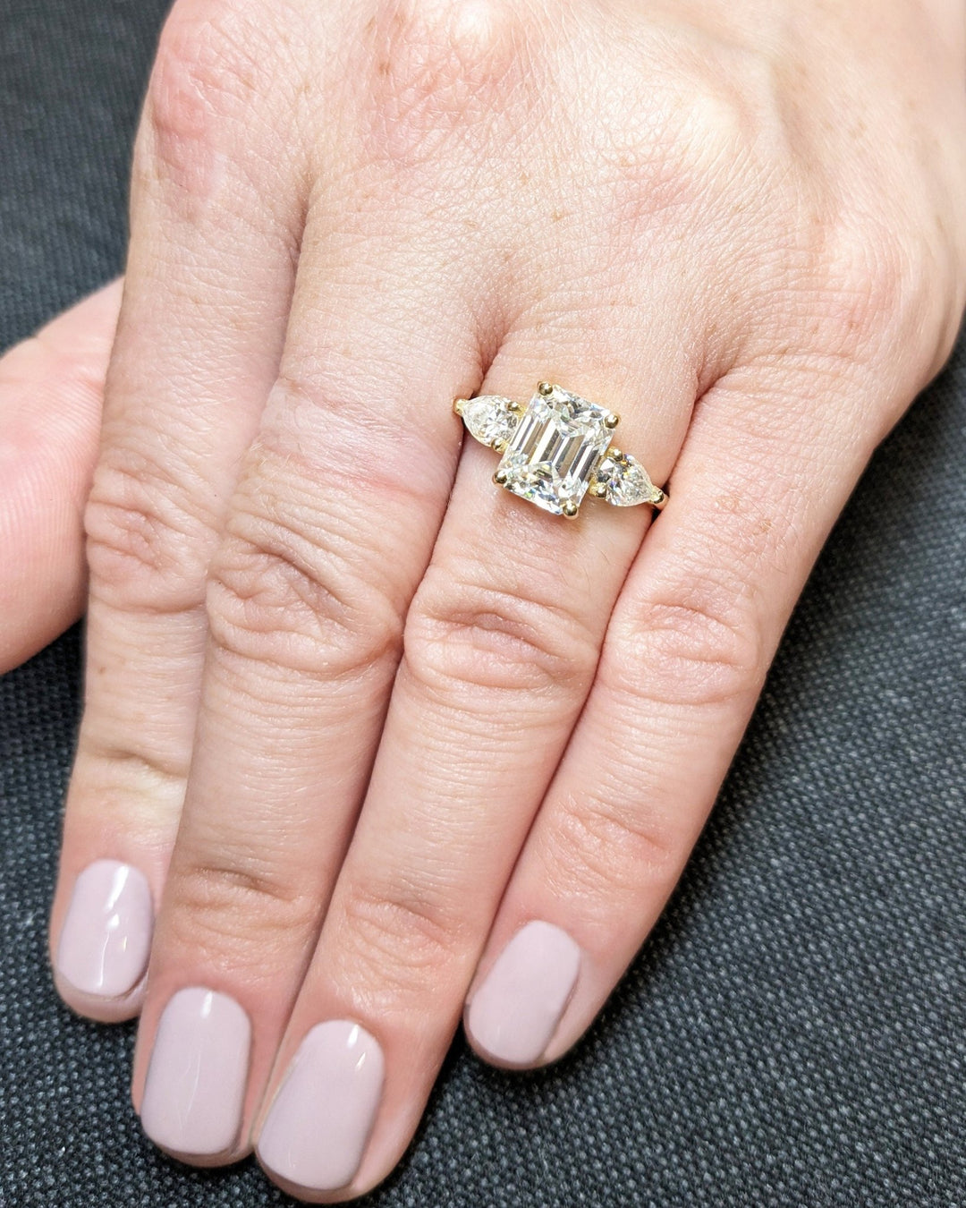 emerald proposal ring