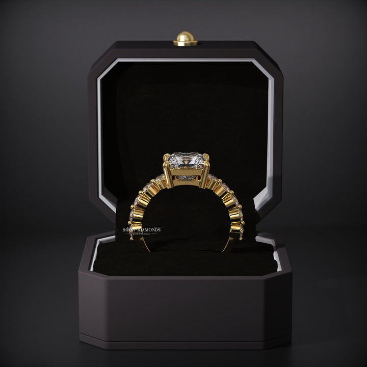 contemporary bridal jewelry
unique engagement ring
statement diamond ring
affordable luxury ring
bridal jewelry ring
premium F VS1 clarity diamond
romantic bridal ring
glamorous engagement ring
floating pave engagement ring
