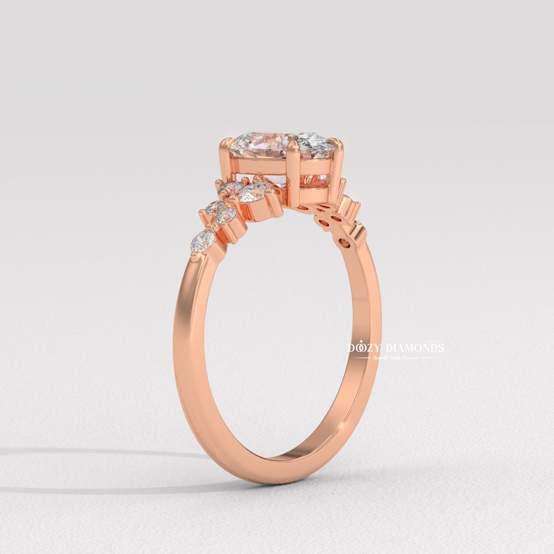 handcrafted engagement ring, fine diamond jewelry, sparkling diamond ring, sparkling bridal ring, forever love ring, designer engagement ring, heirloom engagement ring, sophisticated diamond ring