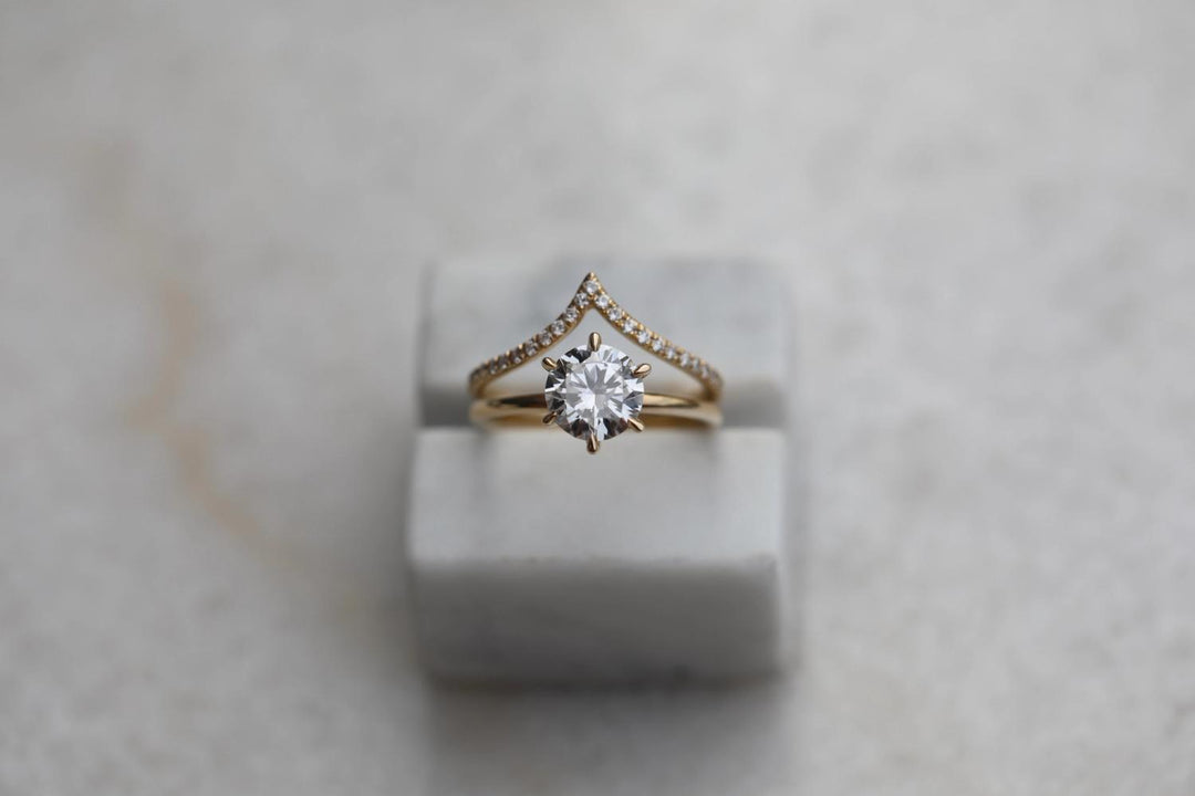 six prong engagement ring,