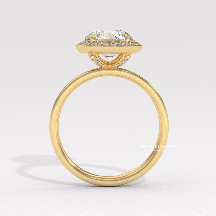 anniversary diamond ring, engagement jewelry, round center stone ring, handcrafted diamond ring, premium diamond ring, eco friendly diamond ring, classic engagement ring, timeless diamond ring,