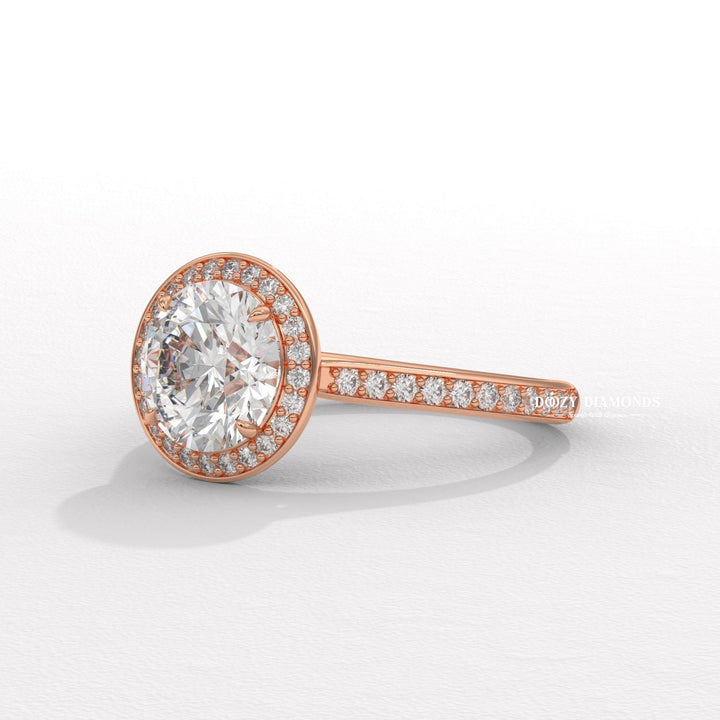 dazzling halo ring, solitaire halo engagement ring, diamond halo bridal set, elegant diamond ring, bridal diamond ring, round center diamond ring, engagement ring with halo, round solitaire engagement ring