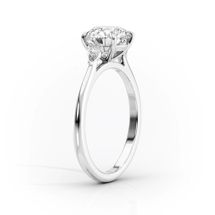 modern diamond engagement ring