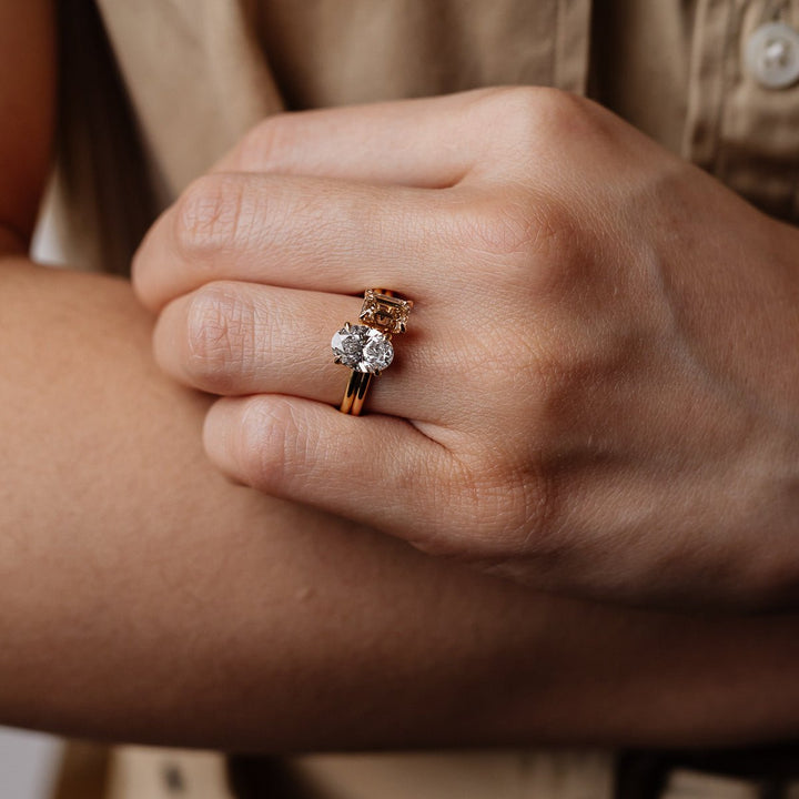 emerald lab grown diamond ring, premium lab created diamond ring, fine lab grown jewelry, handcrafted lab diamond ring, modern lab diamond ring, luxury lab diamond engagement ring,