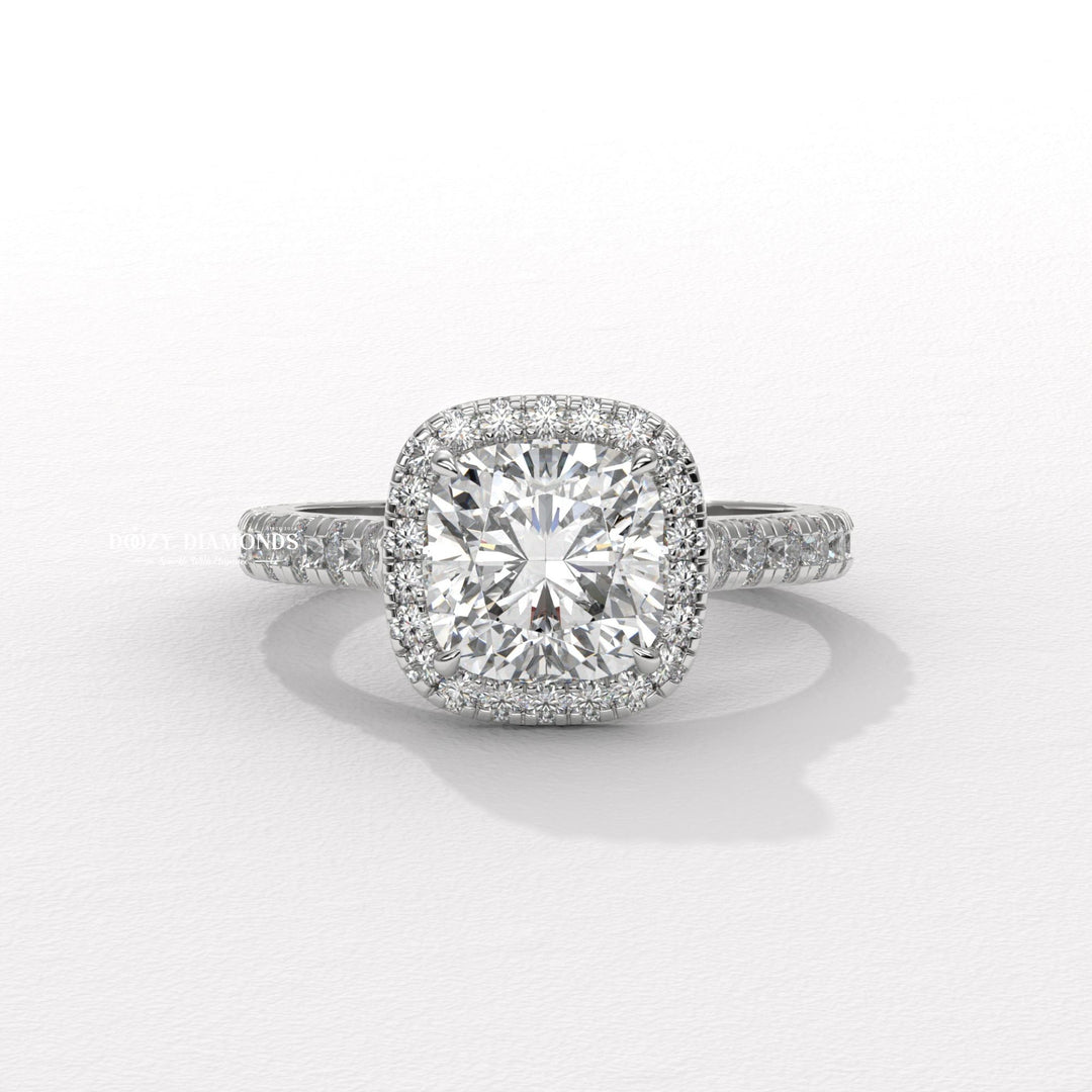 affordable luxury engagement ring, Cushion budget engagement ring, Cushion expensive engagement ring, Cushion high-quality engagement ring, Cushion cheap