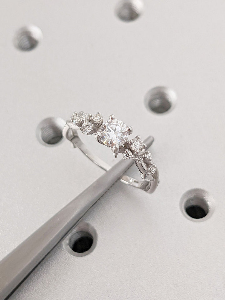 elegant diamond setting