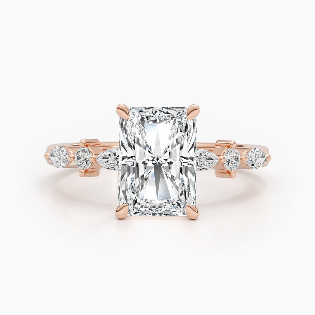 minimalist diamond engagement ring,
