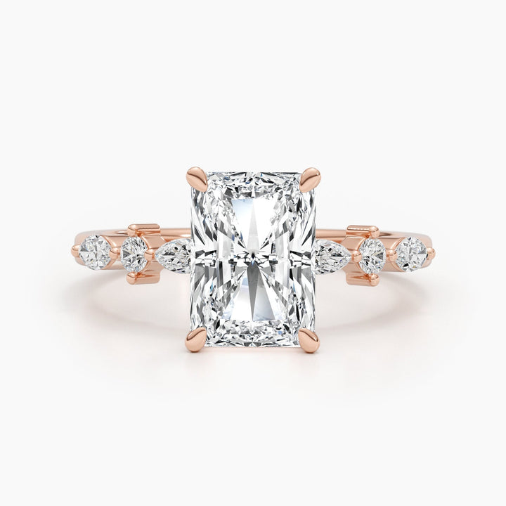 minimalist diamond engagement ring,
