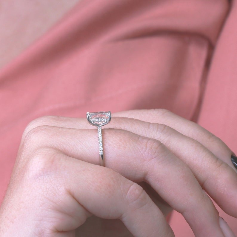 F color engagement ring