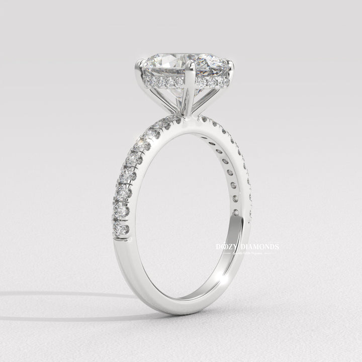 luxury oval ring, vintage engagement ring, vintage style ring, modern solitaire ring, classic solitaire ring, oval diamond solitaire, solitaire engagement ring, micro pave diamond ring,