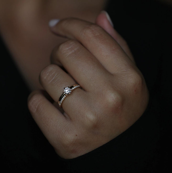 refined diamond ring