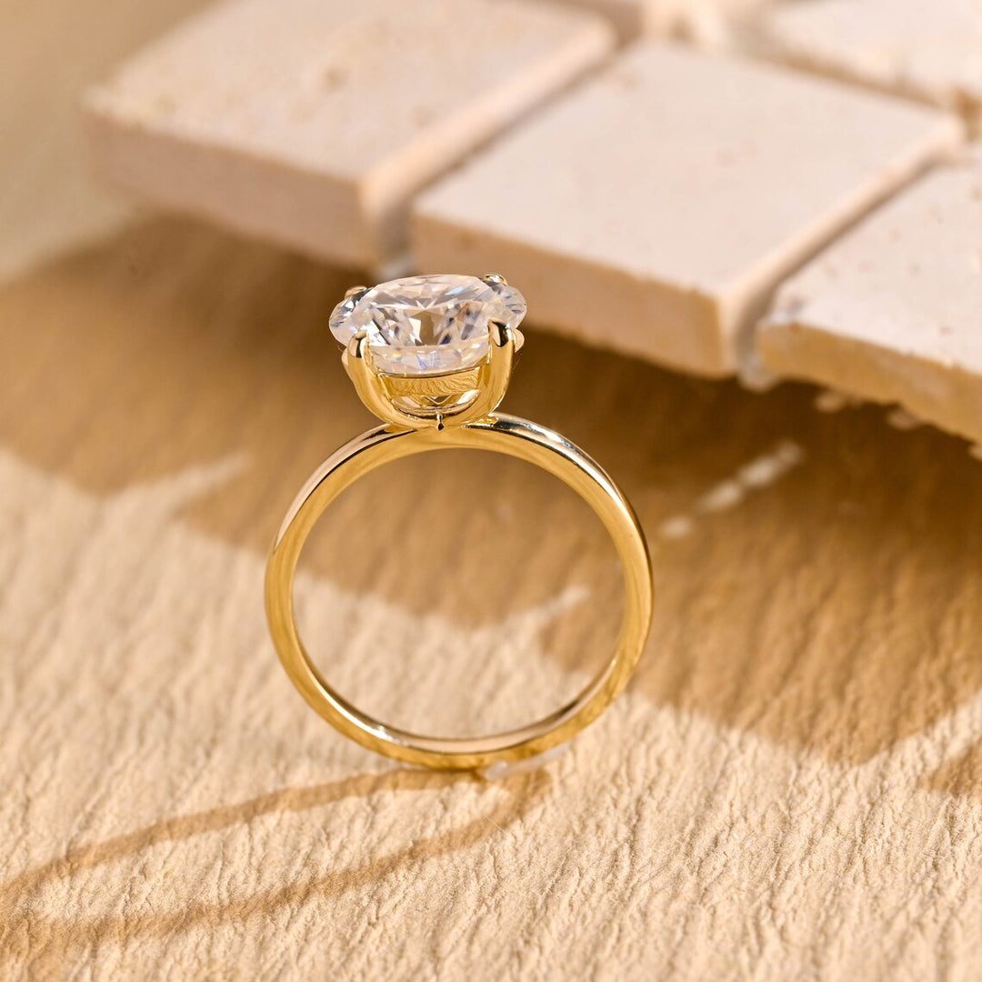 1.50CT East West Oval Cut Solitaire IGI Certified Lab Grown Diamond Engagement Ring For Her