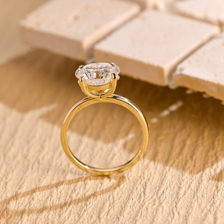 1.50CT East West Oval Cut Solitaire IGI Certified Lab Grown Diamond Engagement Ring For Her