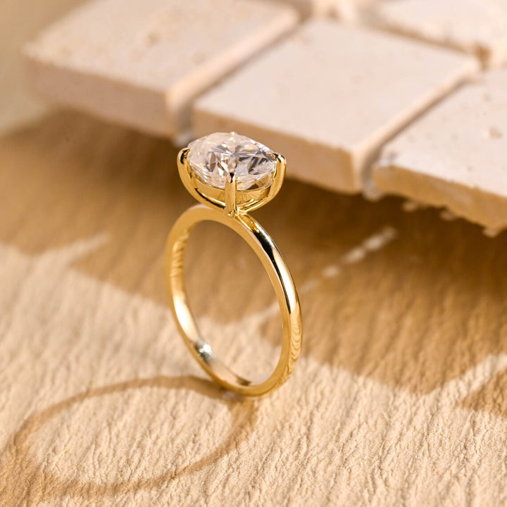1.50CT East West Oval Cut Solitaire IGI Certified Lab Grown Diamond Engagement Ring For Her