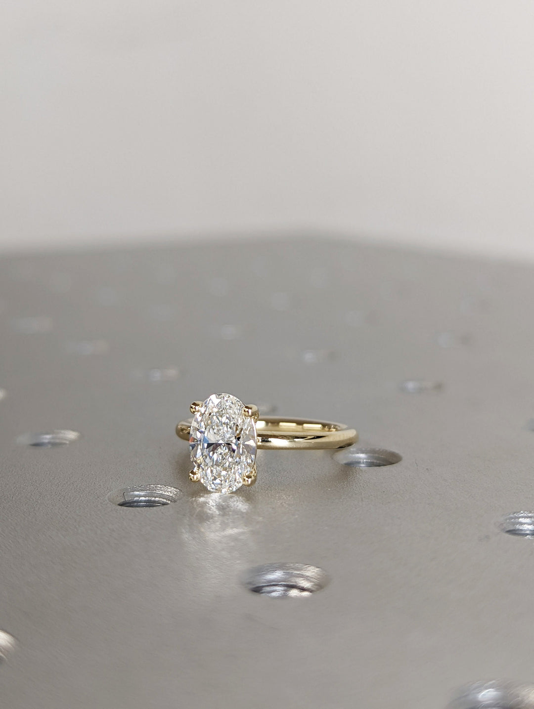 1.50CT Oval Cut Solitaire Lab Grown Diamond Engagement Ring Anniversary Gift