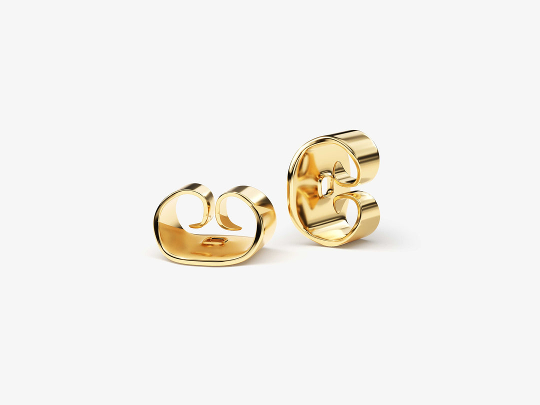 Round Cut Moissanite V Shaped Diamond Earrings For Women