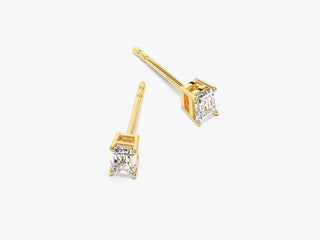 Emerald Cut Diamond Solitaire Moissanite Earrings For Women