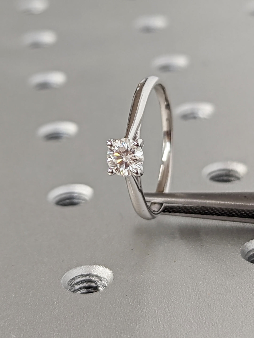 0.50CT Round Cut Solitaire Lab Grown Diamond Engagement Ring For Women