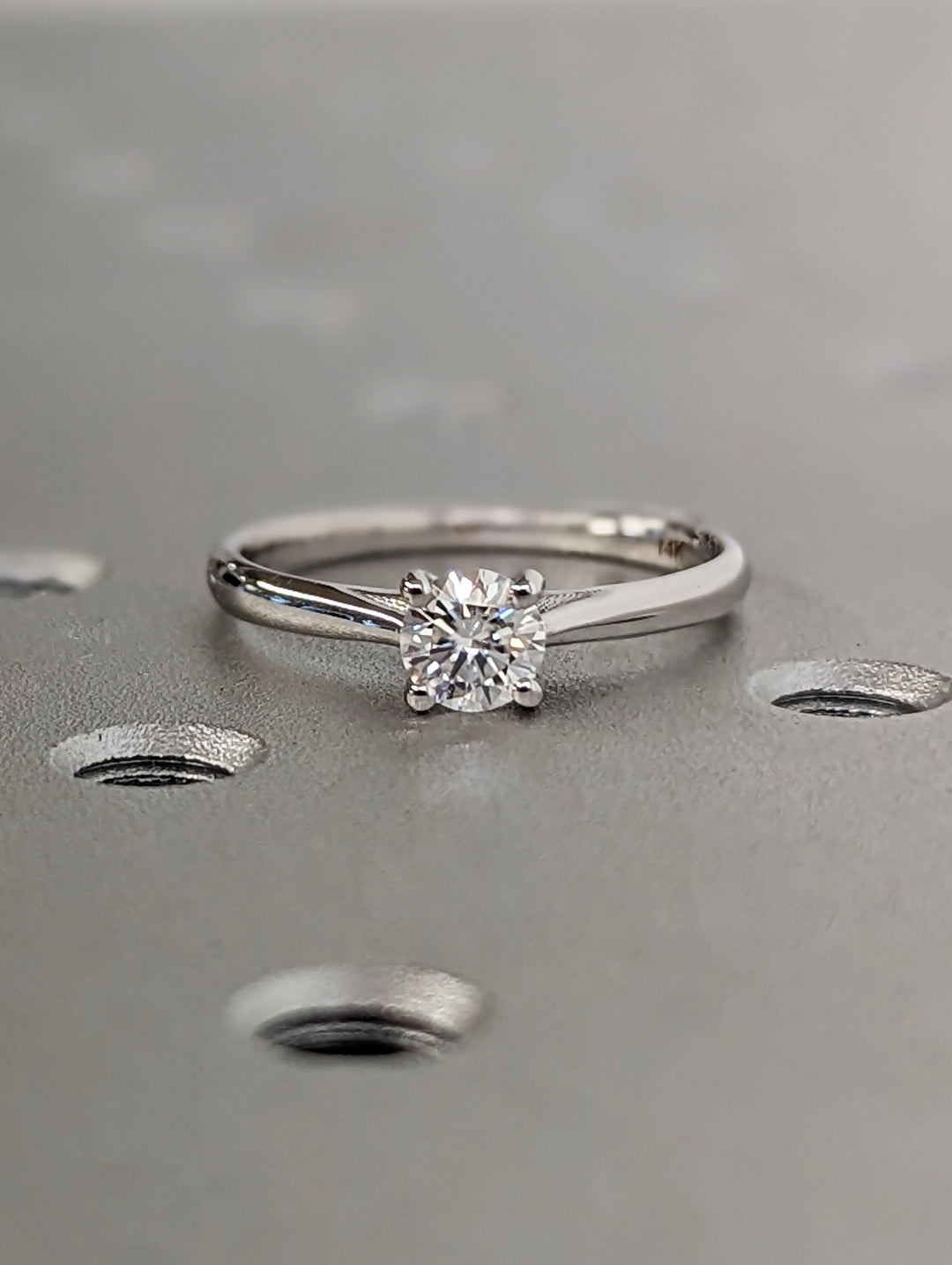 0.50CT Round Cut Solitaire Lab Grown Diamond Engagement Ring For Women