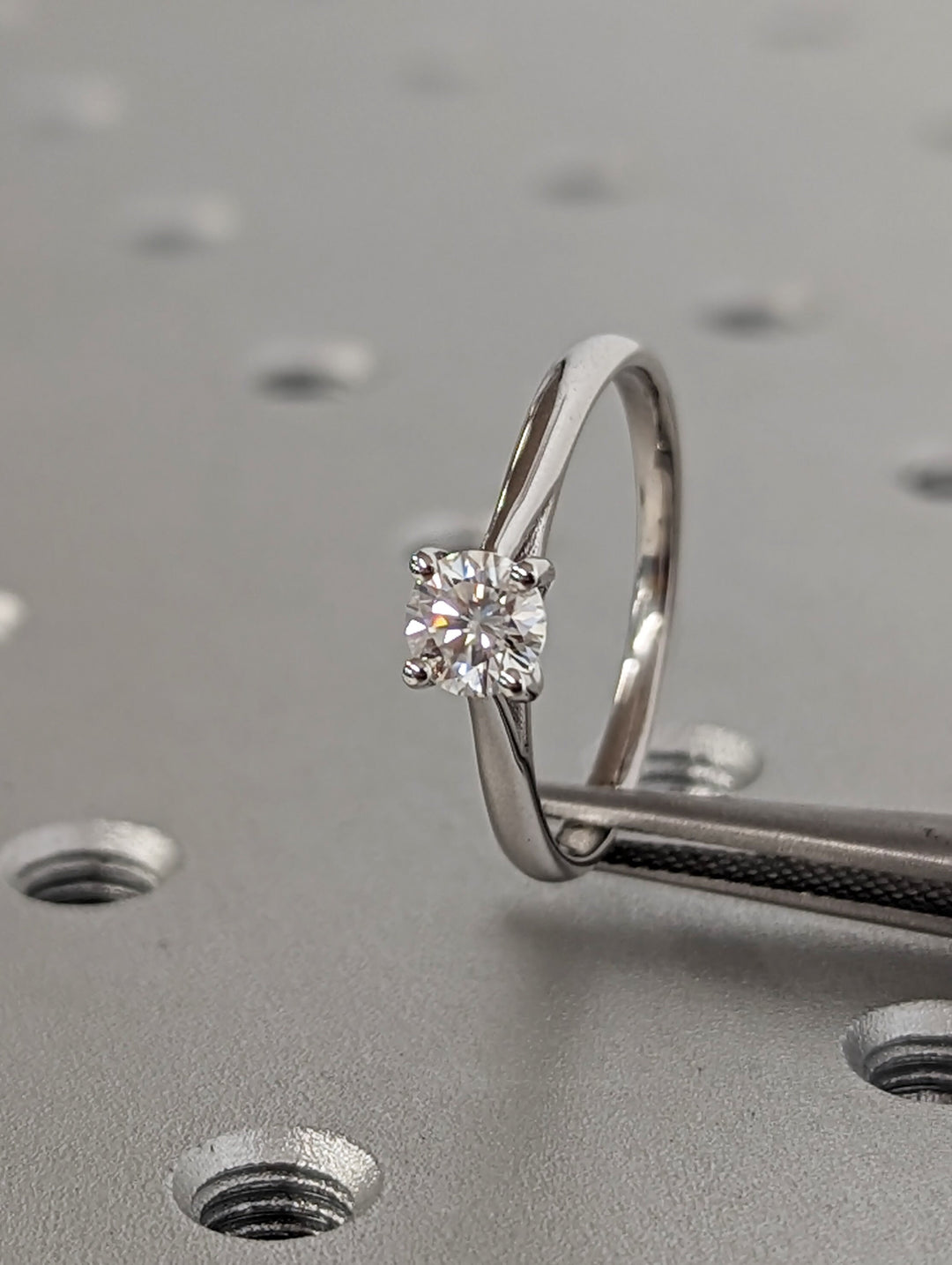 0.50CT Round Cut Solitaire Lab Grown Diamond Engagement Ring For Women