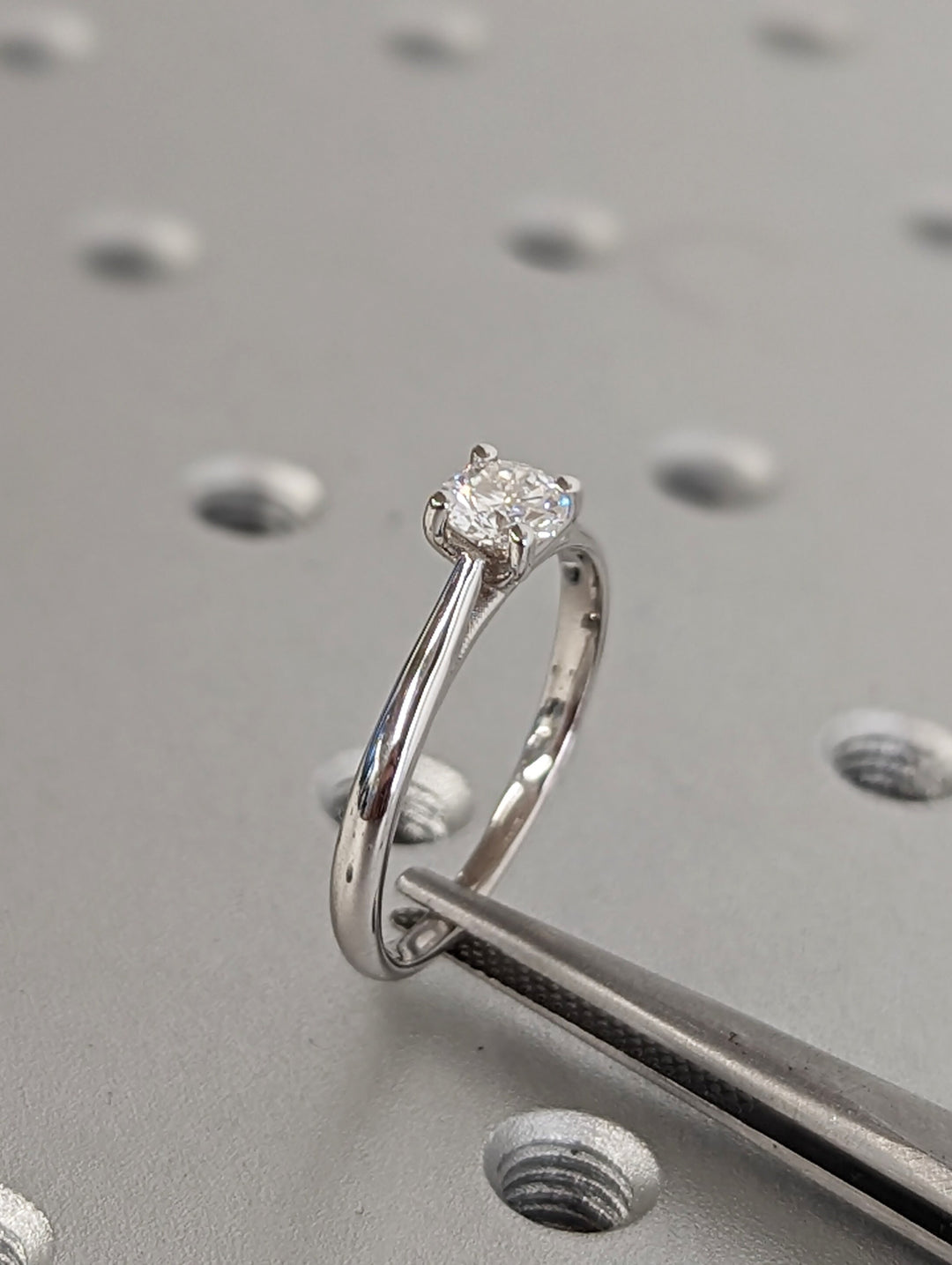 0.50CT Round Cut Solitaire Lab Grown Diamond Engagement Ring For Women