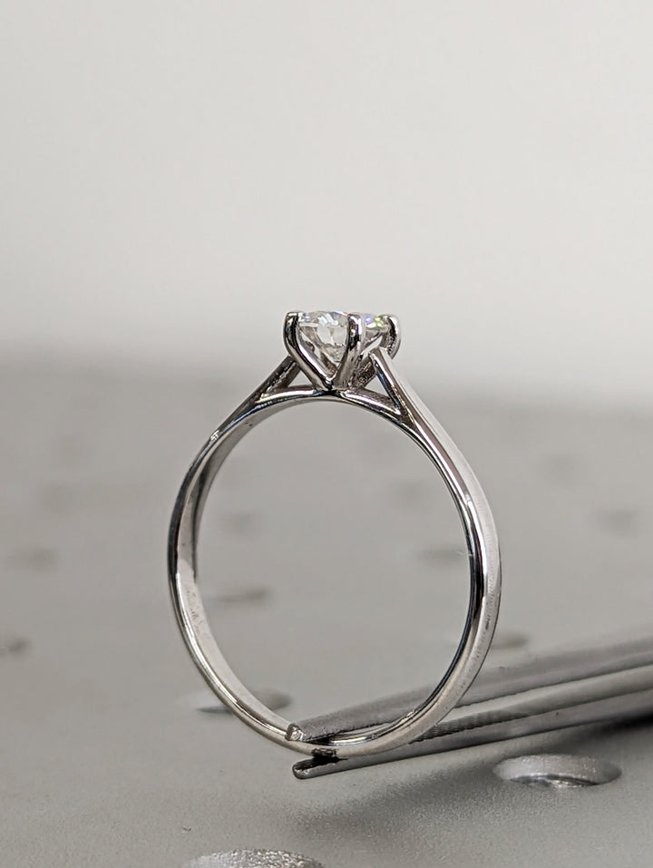 0.50CT Round Cut Solitaire Lab Grown Diamond Engagement Ring For Women
