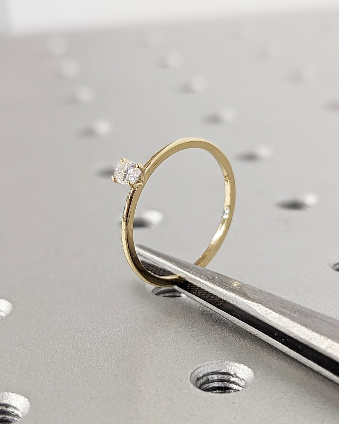 0.25CT Oval Cut Solitaire Lab Grown Diamond Engagement Ring For Women