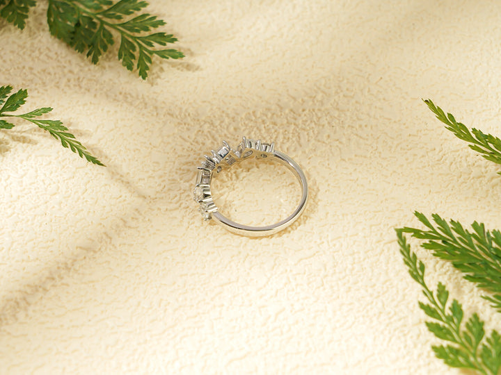 1.20CT Multi Diamond CVD EF/VVS Wedding Band For Women, Anniversary Gift