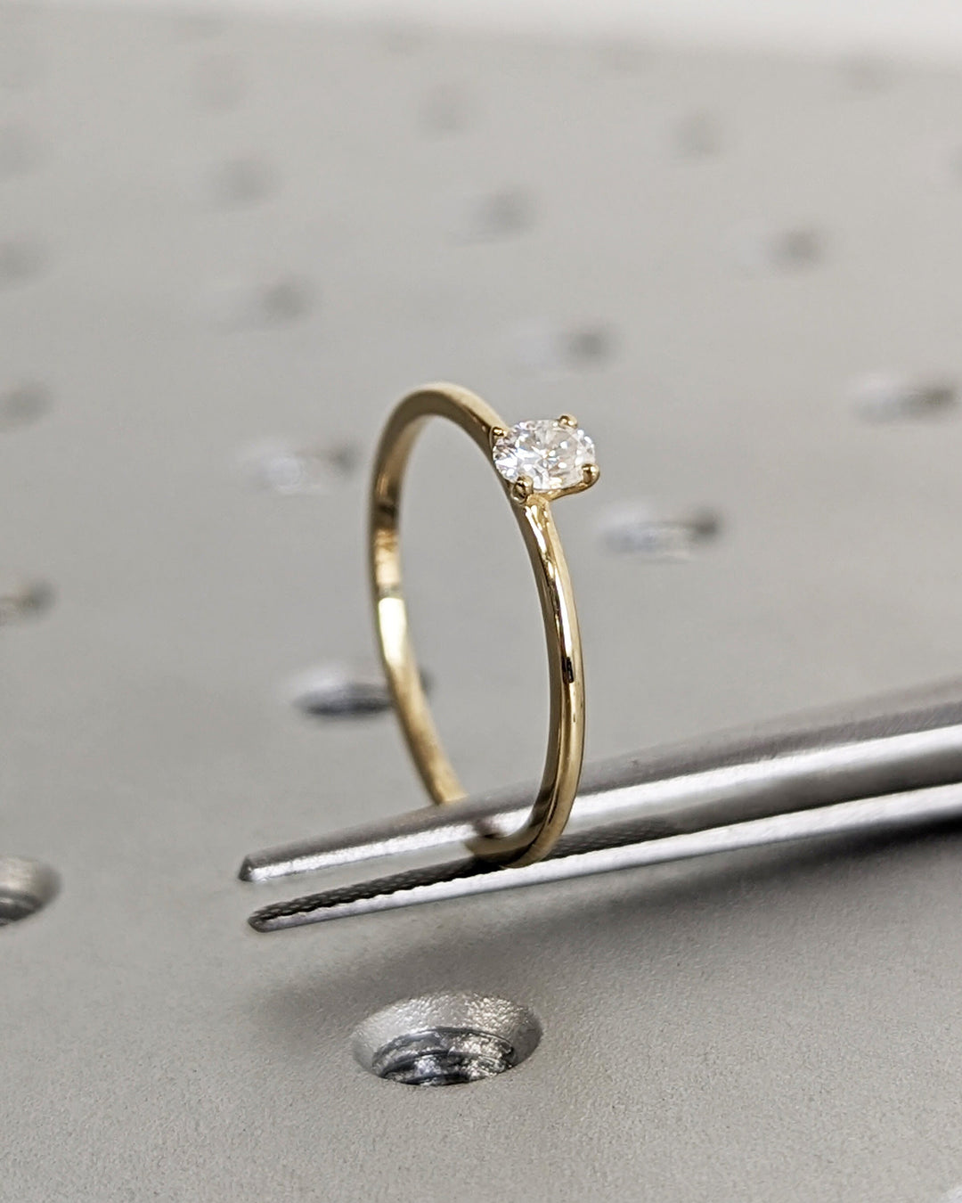 0.25CT Oval Cut Solitaire Lab Grown Diamond Engagement Ring For Women