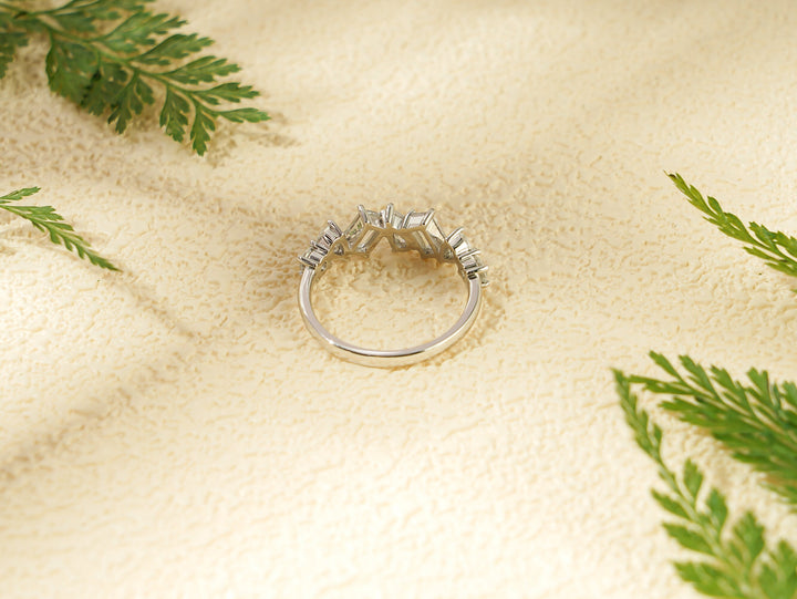 1.20CT Multi Diamond CVD EF/VVS Wedding Band For Women, Anniversary Gift