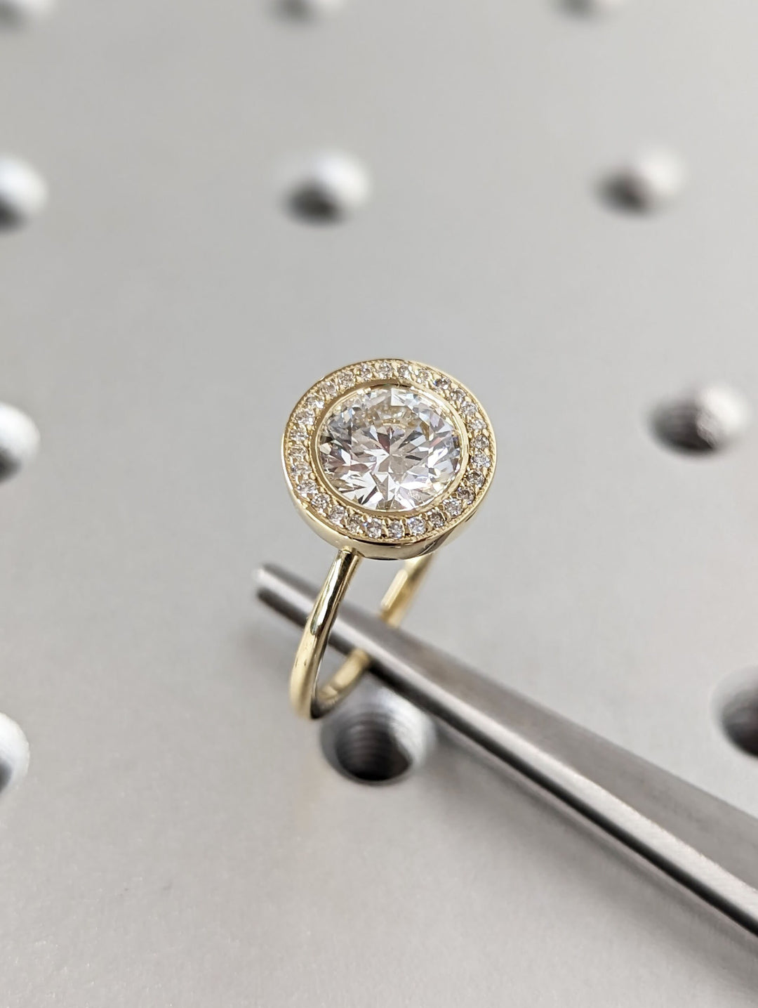 1.50CT Round Solitaire Lab Grown Diamond Engagement Ring For Her
