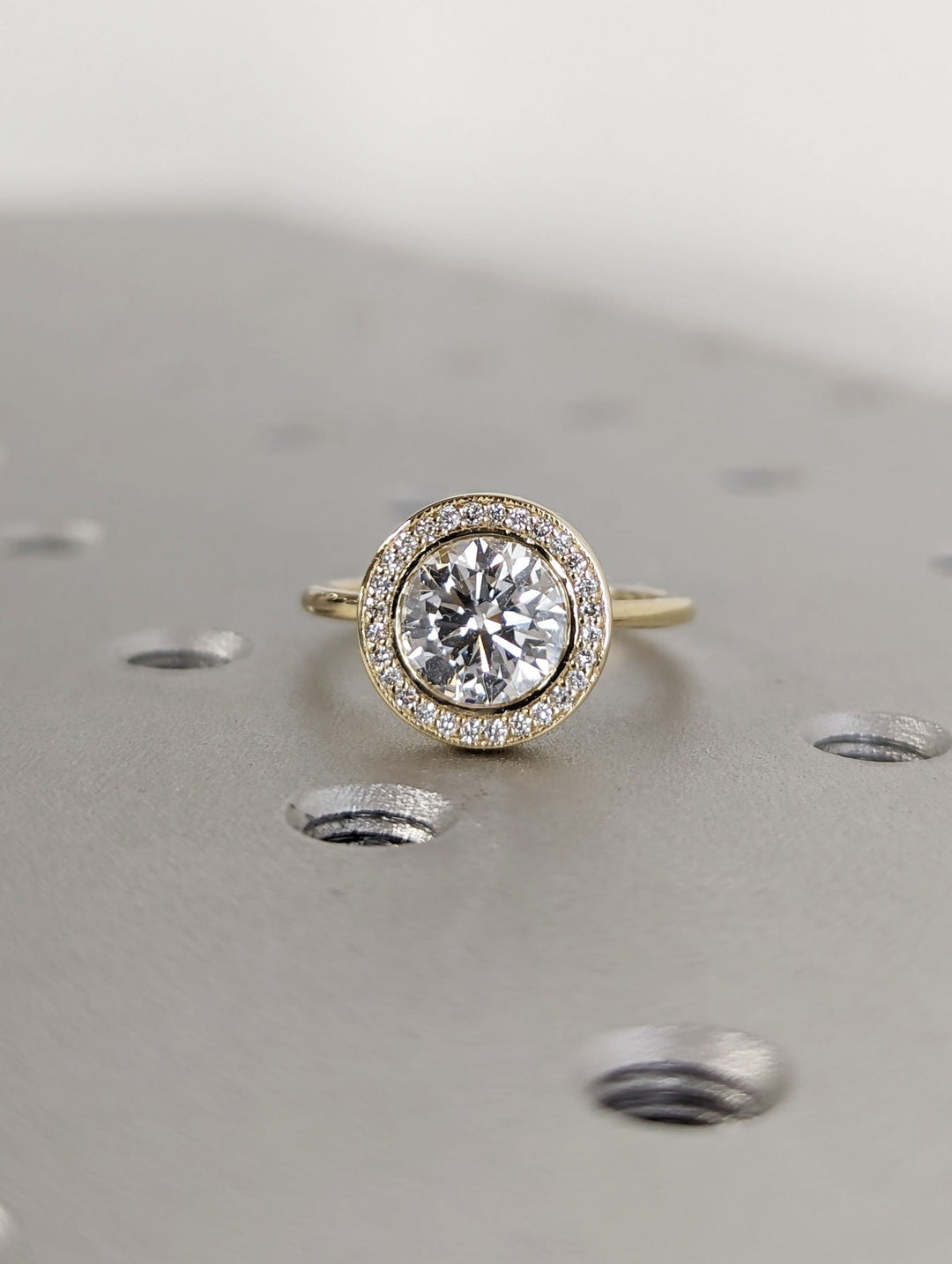 1.50CT Round Solitaire Lab Grown Diamond Engagement Ring For Her