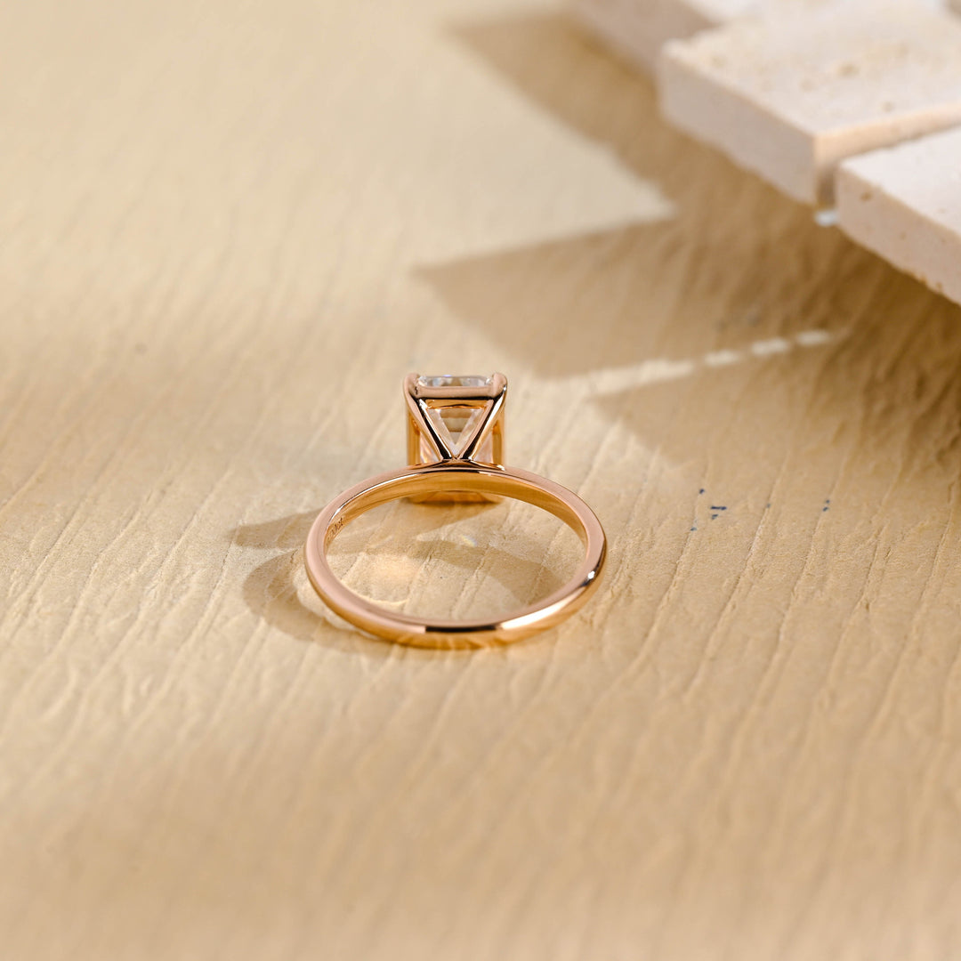 1.50CT Emerald Cut Solitaire Lab Grown Diamond Engagement Ring For Women