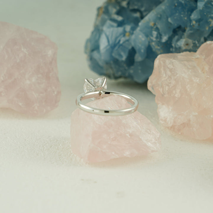 1.0CT Heart Cut Hidden Halo IGI Certified Lab Grown Diamond Engagement Ring For Her