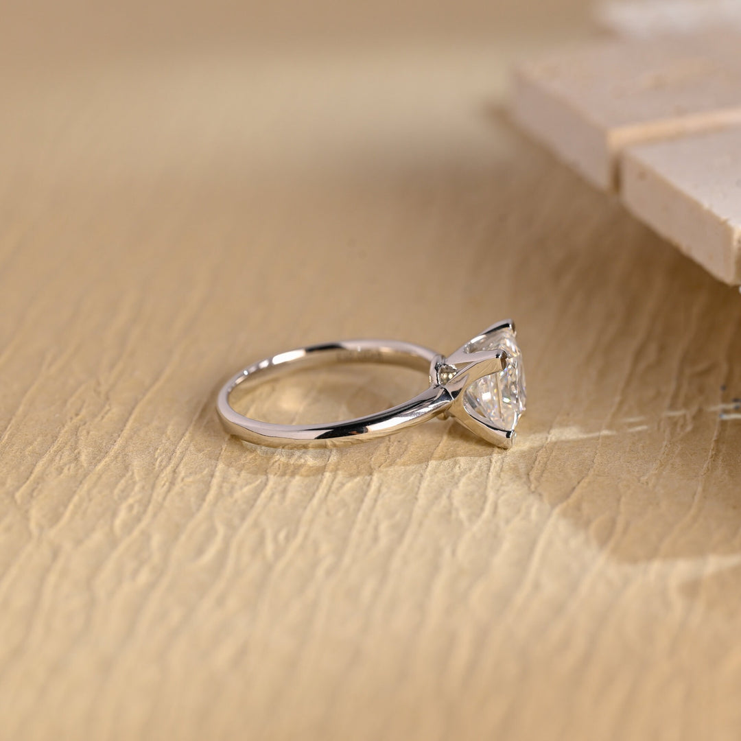 1.0CT Princess Cut Lab Grown Diamond Solitaire Engagement Ring, Anniversary Gift