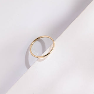 14k Solid Gold Minimalist Wedding Band, Christmas Gift