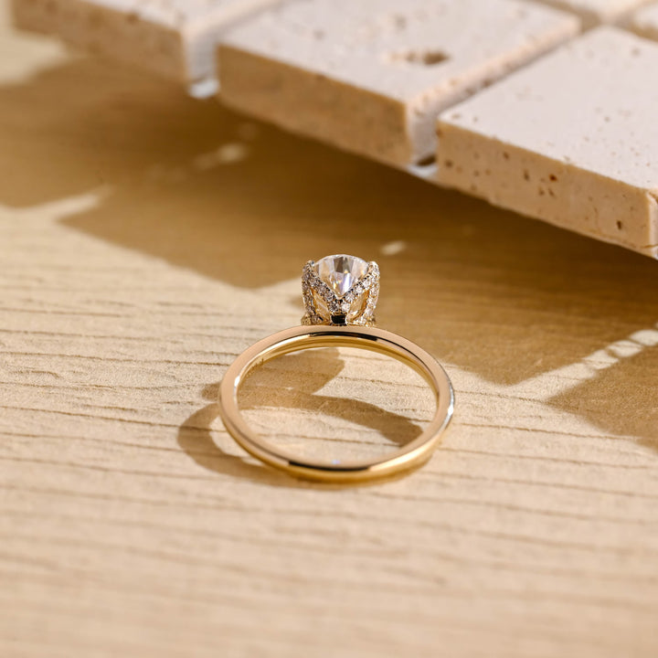 0.50CT Pear Cut Lab Grown Diamond Solitaire Engagement Ring For Women