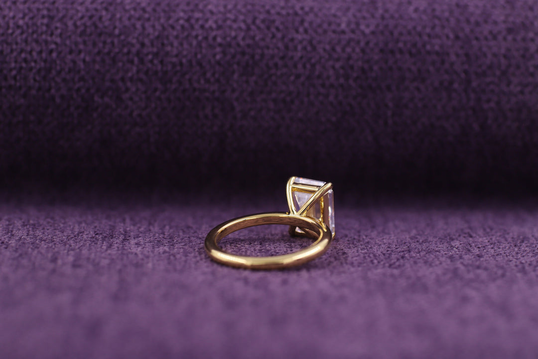 2.0CT Emerald Cut Solitaire Lab Grown Diamond Engagement Ring Proposal Ring For Her