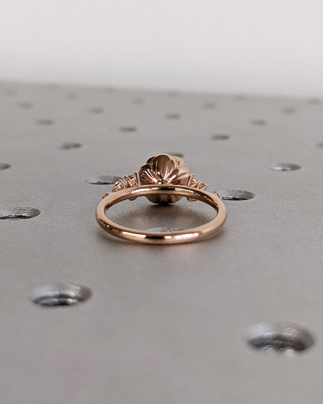 1.0CT Round Cut Cluster Diamond Flower Lab Grown Engagement Ring For Her